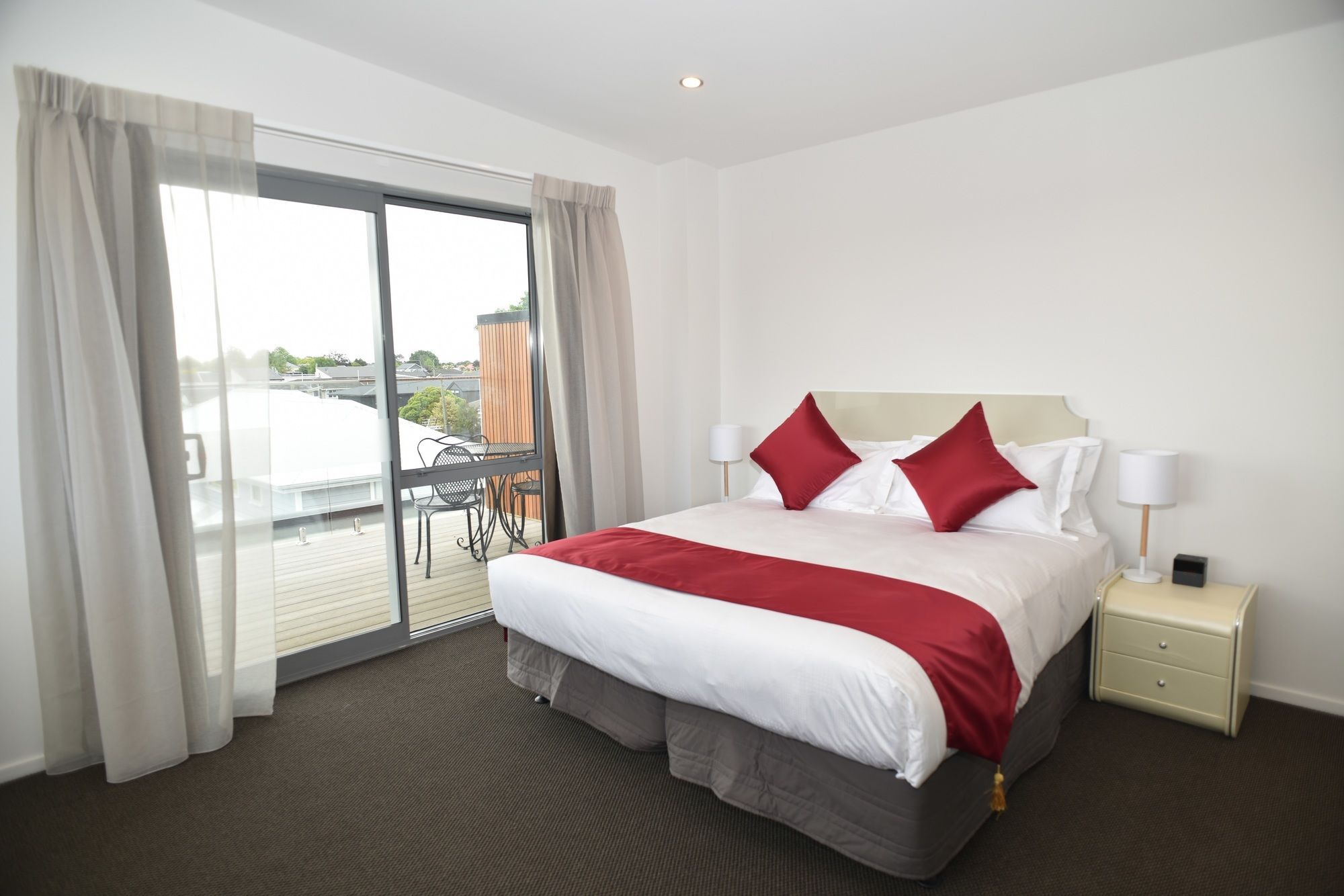 Bealey Plaza Motel Christchurch Esterno foto A bedroom at the hotel