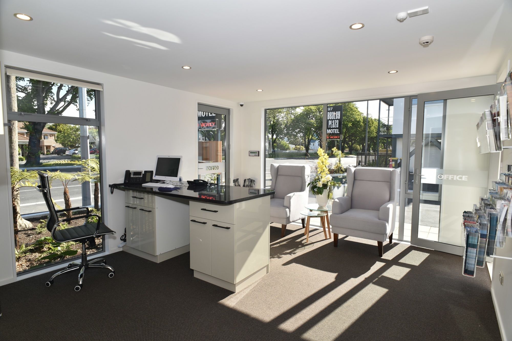 Bealey Plaza Motel Christchurch Esterno foto Reception