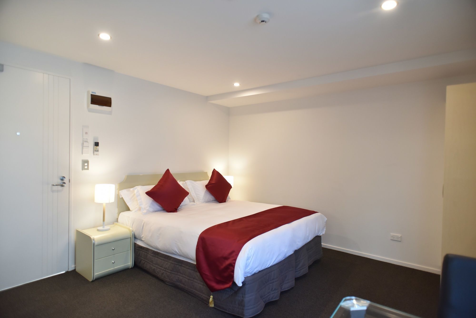 Bealey Plaza Motel Christchurch Esterno foto A bedroom at the hotel